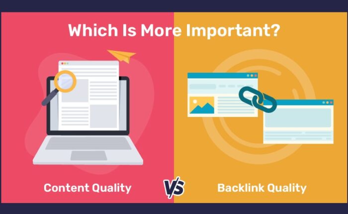 which is more important? Content quality or Backlink quality